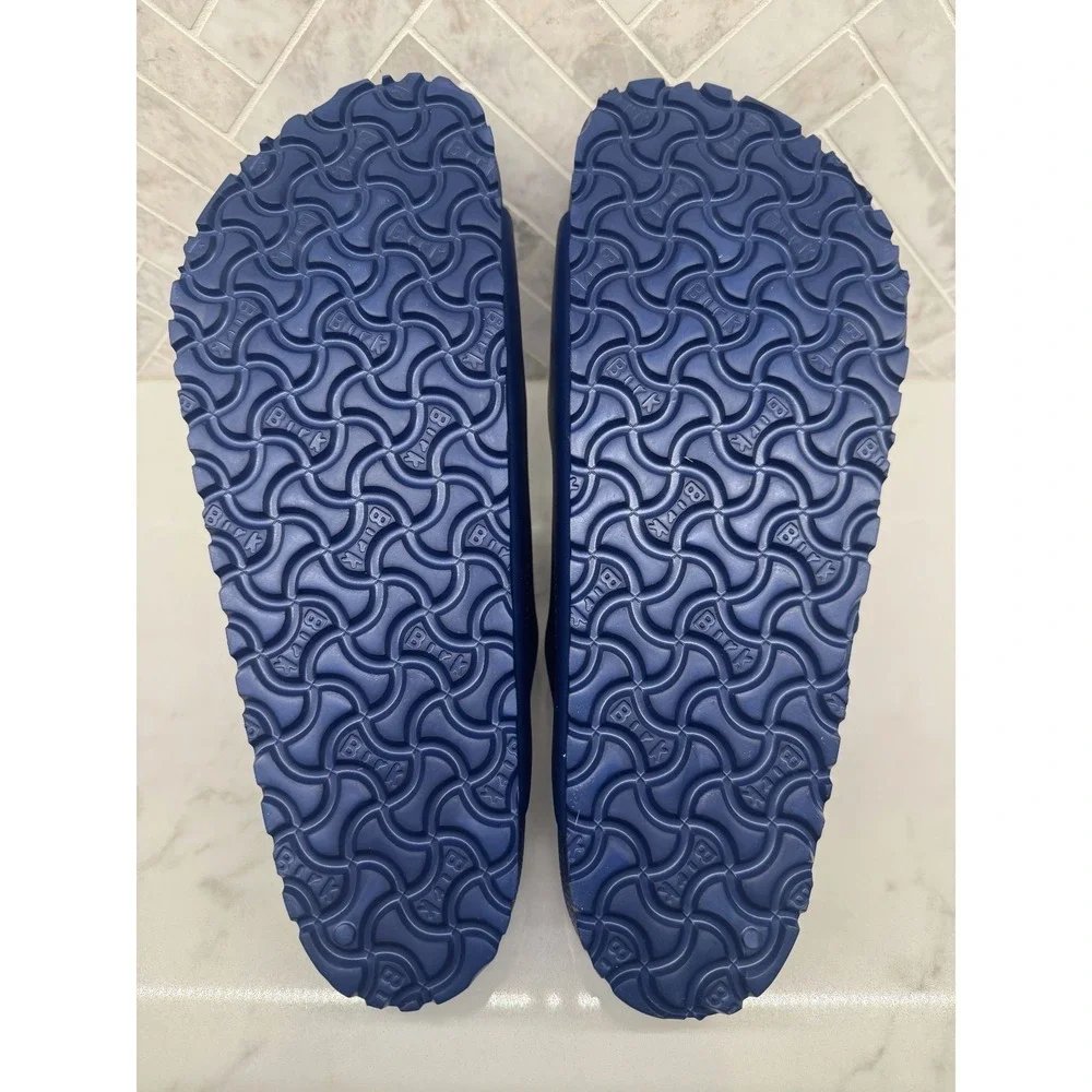 Birkenstock Arizona Essentials EVA Sandals Mens 10 43 Navy Blue Slip On Slides